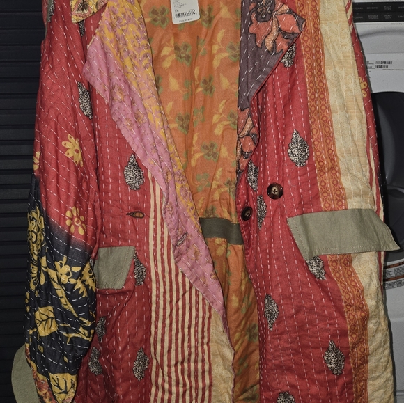 Free people patchwork kimono jacket XL NWT - Picture 3 of 16